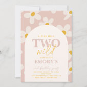 リトル恋しく思2ワイルド招待状 |レトロ花 招待状 (正面)