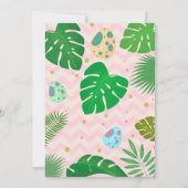 リトル恐竜の女の子2番目の誕生日招待状 招待状 (裏面)