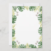 リトル恐竜1歳の誕生日招待状 招待状 (裏面)