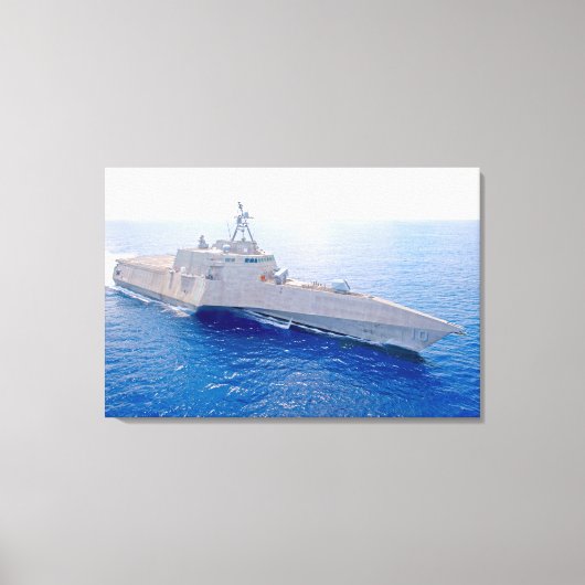 リトル戦闘艦 – LCS-10 24x36 キャンバスプリント (正面)