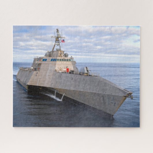 リトル戦闘艦 – LCS-14 （16x20インチ） ジグソーパズル (横)
