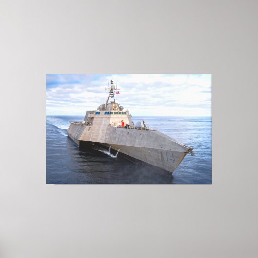 リトル戦闘艦 – LCS-14 40x60 キャンバスプリント (正面)