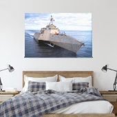 リトル戦闘艦 – LCS-14 40x60 キャンバスプリント (インサイチュ (寝室))