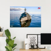 リトル戦闘艦 – LCS-16 ポスター (ホームオフィス)