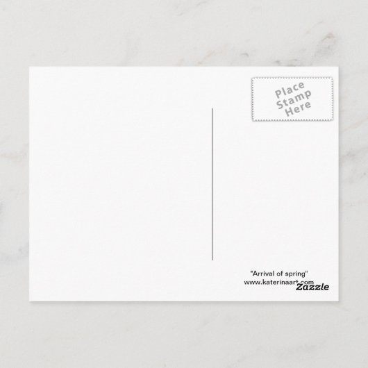 リトル春フェアリーバラはがき ポストカード (裏面)