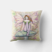 リトル春妖精フェアリーアートバイモリーハリソン クッション (裏面)