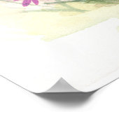 リトル春妖精妖精ウォーター色イラストレーション ポスター (角)