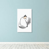 リトル昼寝 キャンバスプリント (インサイチュ (ウッドフロア))