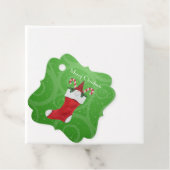 リトル格言インクリスマスストッキングキャンディーキャン フェイバータグ (インサイチュ)