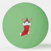 リトル格言キャンディキャンズレッドクリスマスストッキング 卓球ボール (裏面)