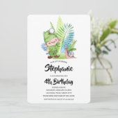 リトル格言誕生日招待状 招待状 (スタンド正面)