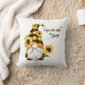 リトル楽しむツヒマワリ格言 クッション (ブランケット)