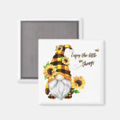 リトル楽しむツヒマワリ格言 マグネット (正面/裏面)