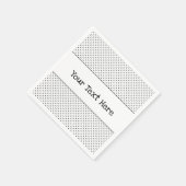 リトル水玉模様白黒 スタンダードカクテルナプキン (角)