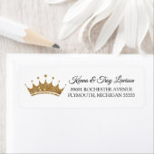 リトル王室のクラウン王子またはプリンセスの住所 ラベル (インサイチュ)