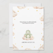 リトル男女兼用ドラゴン赤ちゃんシャワー 招待状 (裏面)