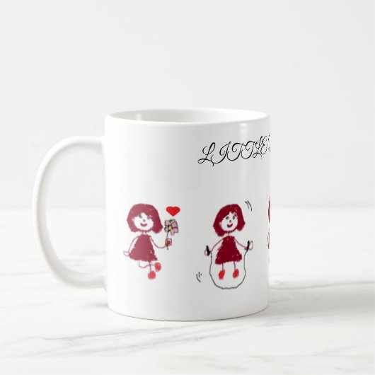 リトル疑問に思クラシックマグ コーヒーマグカップ (左)