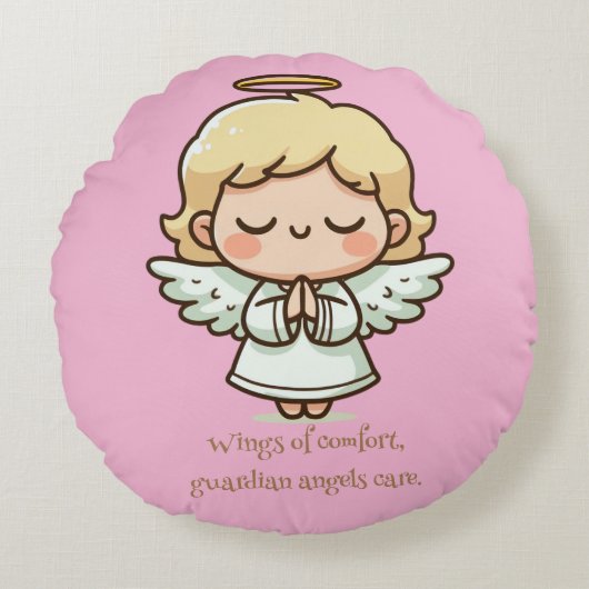 リトル祈エンジェル ラウンドクッション (正面)