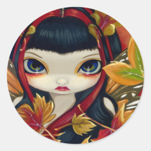 「リトル紅葉」ステッカー ラウンドシール