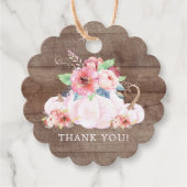 リトル素朴カボチャありがとう赤ちゃんシャワーのお願い フェイバータグ (正面)