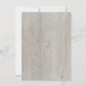 リトル素朴カボチャ女の子の最初の誕生日パーティー 招待状 (裏面)