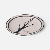 リトル素朴ツリーカスタム自然結婚の披露宴 ペーパープレート (アングル)