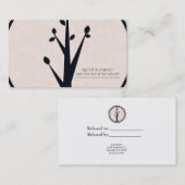 リトル素朴ツリー自然オーガニックが友人を参照 紹介カード (正面/裏面)