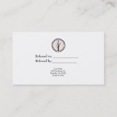 リトル素朴ツリー自然オーガニックが友人を参照 紹介カード (裏面)