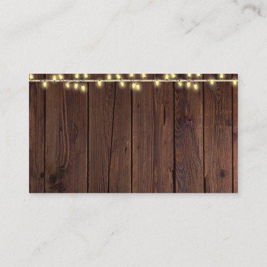 リトル素朴バレリナツツグリッターベビーシャワー エンクロージャーカード (裏面)