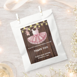 リトル素朴バレリナツツグリッターベビーシャワー フェイバーバッグ