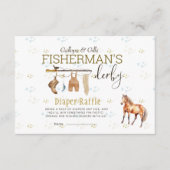 リトル素朴フィッシャーマンズダービーベビーおむつラッフル エンクロージャーカード (正面)
