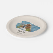 リトル素朴フィッシャーマンベビーシャワー紙プレート ペーパープレート (アングル)