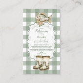 リトル素朴フィッシャーマン魚釣りベビー本 エンクロージャーカード (正面)