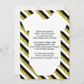 リトル紳士ボウタイベビーシャワー招待状 招待状 (裏面)