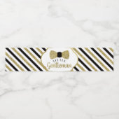 リトル紳士ボトルラッパ黒フェイク金ゴールド ペットボトルラベル (シングルラベル)