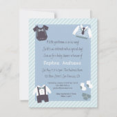 リトル紳士男の赤ちゃんシャワーパーティの招待状 招待状 (正面)