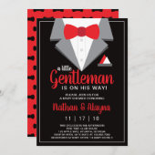 リトル紳士赤ちゃんシャワー招待状, Tuxedo 招待状 (正面/裏面)