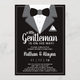 リトル紳士赤ちゃんシャワー招待状, Tuxedo 招待状