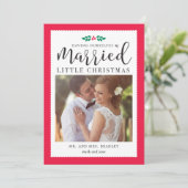 リトル結婚したクリスマスニューリウェズホリデーカード シーズンカード (スタンド正面)