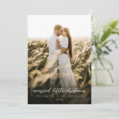 リトル結婚したクリスマス新婚ホリデーカード サンキューカード (スタンド正面)