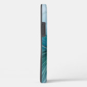 リトル美しいモダンブルー金ゴールドフラクタルアートフラワー Case-Mate iPhoneケース (裏面 / 右)