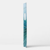 リトル美しいモダンブルー金ゴールドフラクタルアートフラワー Case-Mate iPhoneケース (裏面 / 右)