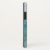 リトル美しいモダンブルー金ゴールドフラクタルアートフラワー Case-Mate iPhoneケース (裏面/右)