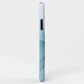 リトル美しいモダンブルー金ゴールドフラクタルアートフラワー Case-Mate iPhoneケース (裏面/右)