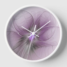 リトル美しいモダンマーヴグレーフラクタルアートフラワー