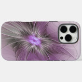 リトル美しいモダンマーヴグレーフラクタルアートフラワー Case-Mate iPhoneケース (裏面 (横))