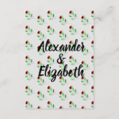 リトル詳細結婚フラワーズ詳細 エンクロージャーカード (裏面)