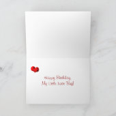 リトル誕生日ラブバグ カード (内部)