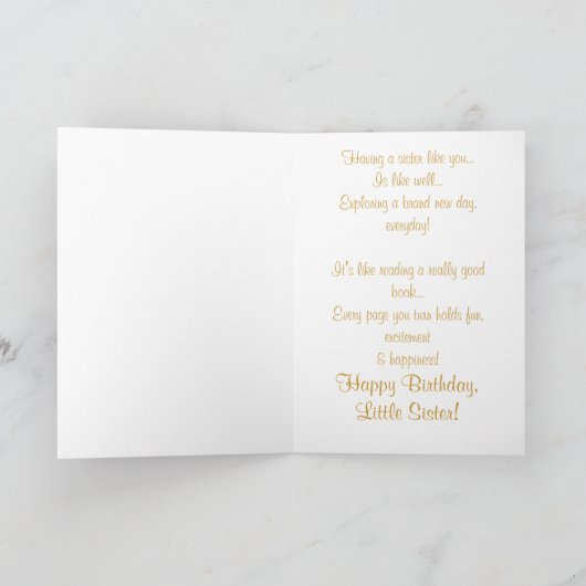 リトル誕生日! カード (内部)