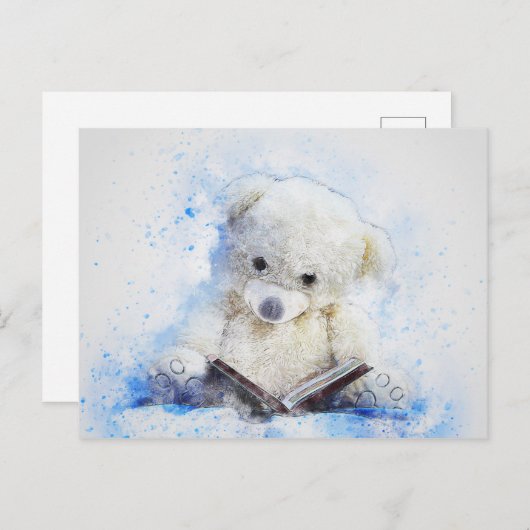 リトル読ズテディベアの水の色 ポストカード (正面/裏面)